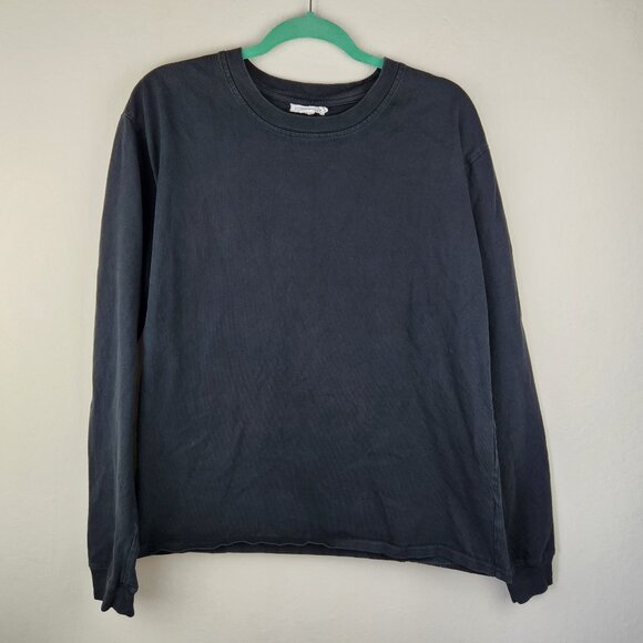 Good American Black Cotton Oversized Crewneck Sweatshirt sz 1/2 (S/M) - Picture 1 of 9